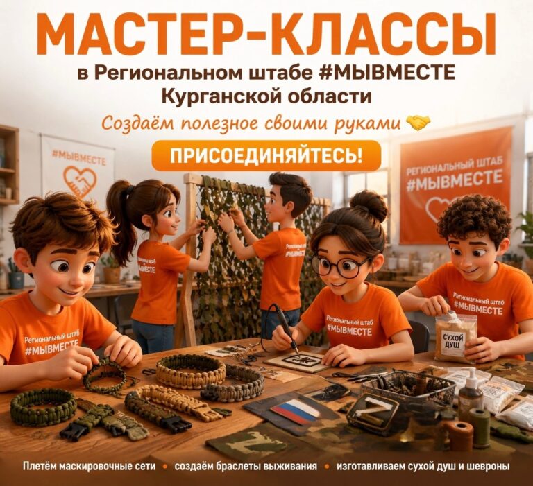 В Региональном штабе #МЫВМЕСТЕ проходят мастер-классы для всех желающих